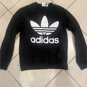 Black Adidas crewneck kids size 11/12